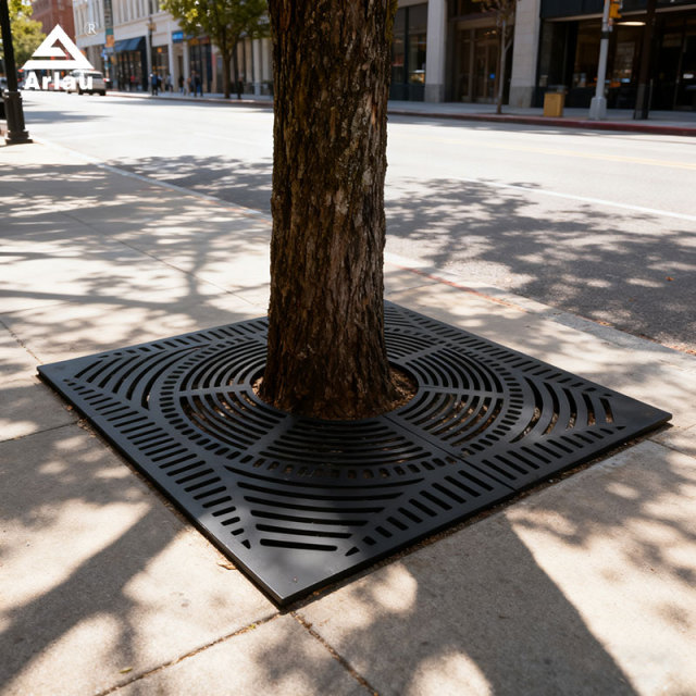 Durable Square Tree Grates for Pedestrian and Vehicle Zones