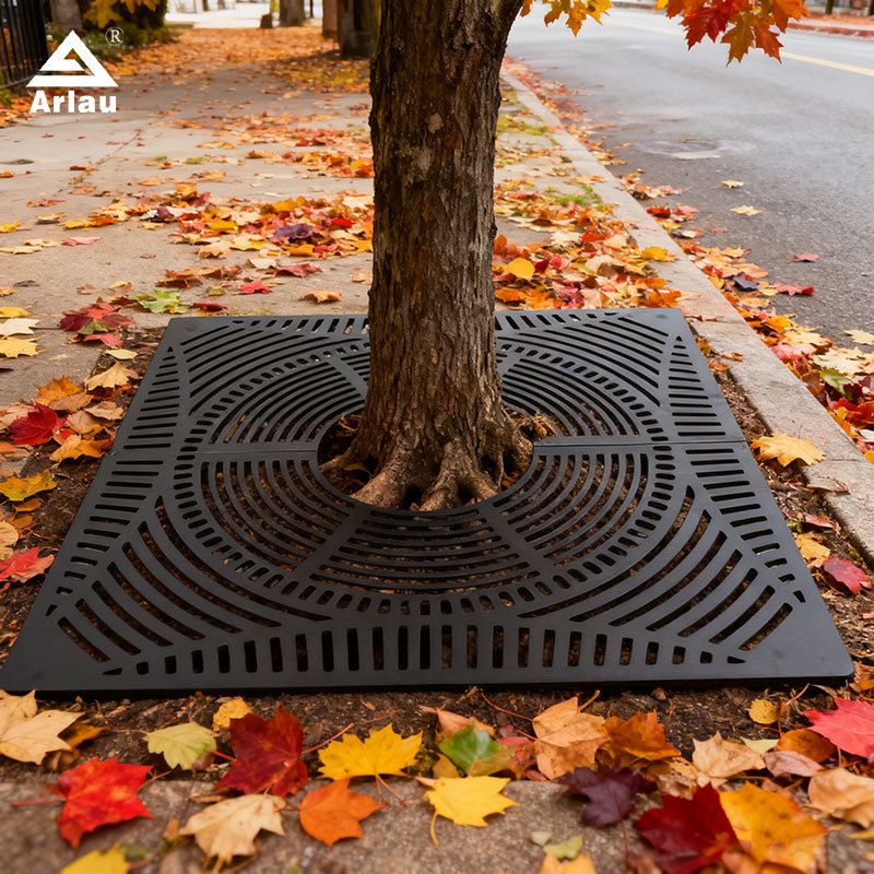 Durable Square Tree Grates for Pedestrian and Vehicle Zones