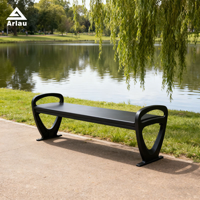 Cast Aluminum Garden Bench Rust-Resistant Weatherproof - Arlau