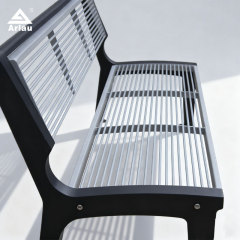 Heavy-Duty Steel Park Bench - 8mm Thick Construction