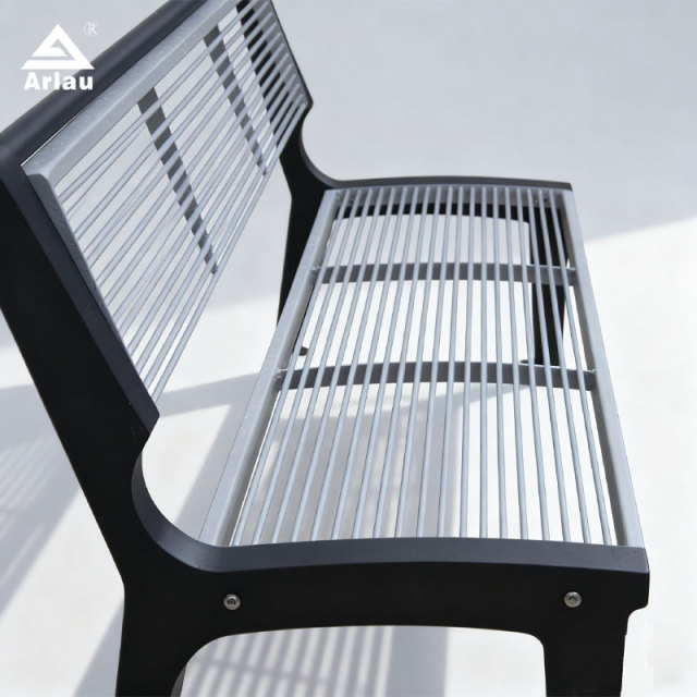 Heavy-Duty Steel Park Bench - 8mm Thick Construction