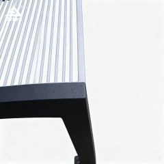 Heavy-Duty Steel Park Bench - 8mm Thick Construction