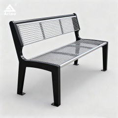 Heavy-Duty Steel Park Bench - 8mm Thick Construction