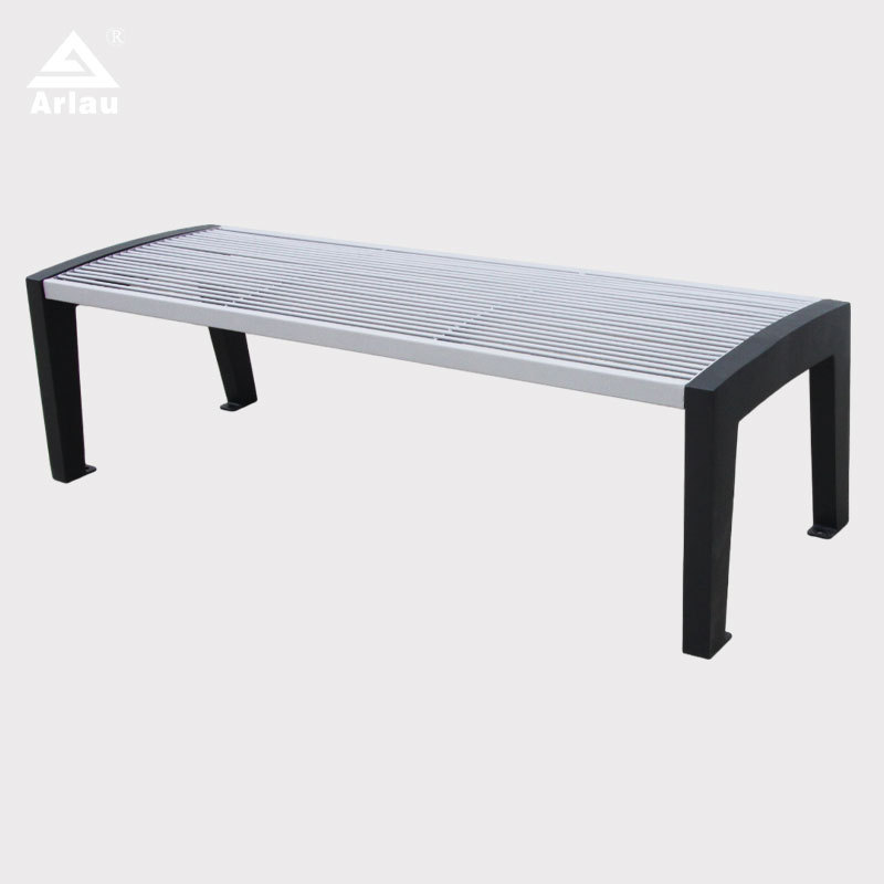 Heavy-Duty Public Bench Steel Vandal-Resistant Outdoor Seating - Arlau