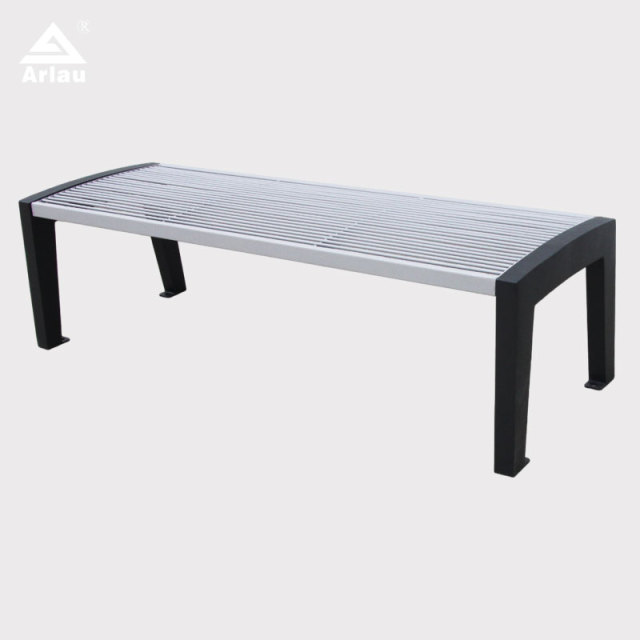 Heavy-Duty Public Bench Steel Vandal-Resistant Outdoor Seating - Arlau