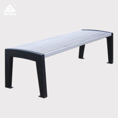 Heavy-Duty Public Bench Steel Vandal-Resistant Outdoor Seating - Arlau