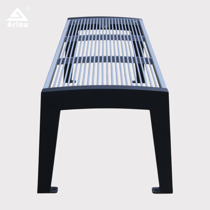Heavy-Duty Public Bench Steel Vandal-Resistant Outdoor Seating - Arlau