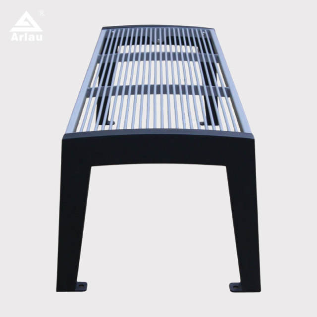 Heavy-Duty Public Bench Steel Vandal-Resistant Outdoor Seating - Arlau