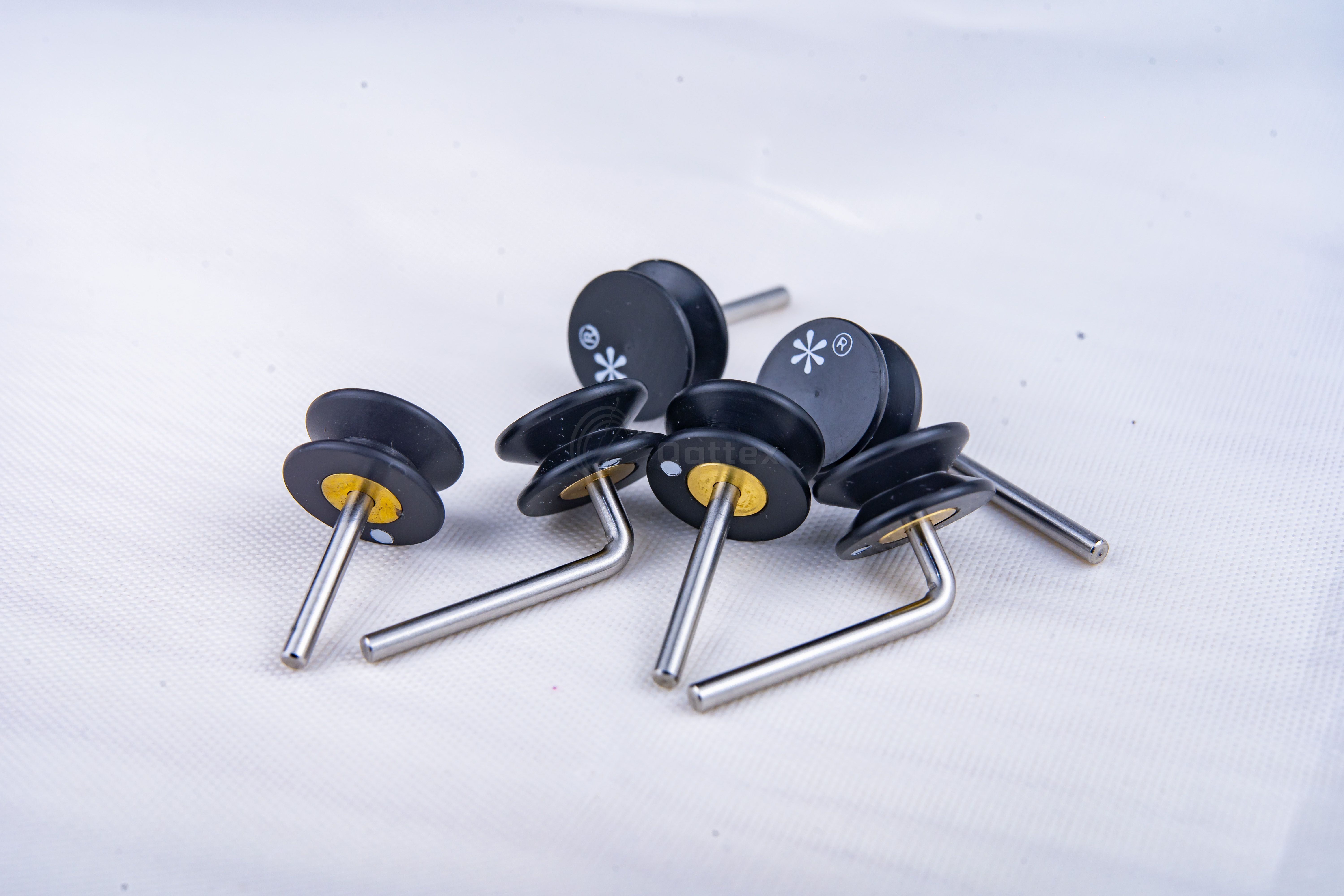 Star Guide Pulley Spare Parts for Circular Knitting Machine(Straight Bend with Black Head)