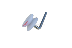 Star Guide Pulley Spare Parts for Circular Knitting Machine(Straight Bend with White Head)