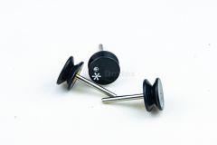 Star Guide Pulley Lycra Guide Spare Parts for Circular Knitting Machine(Straight with Black Head)