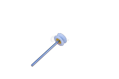 Star Guide Pulley Spare Parts for Circular Knitting Machine(Straight Long with White Head)