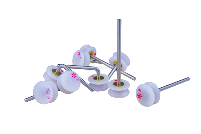 Star Guide Pulley Spare Parts for Circular Knitting Machine(Straight Bend with White Head)