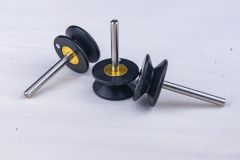 Star Guide Pulley Lycra Guide Spare Parts for Circular Knitting Machine(Straight with Black Head)