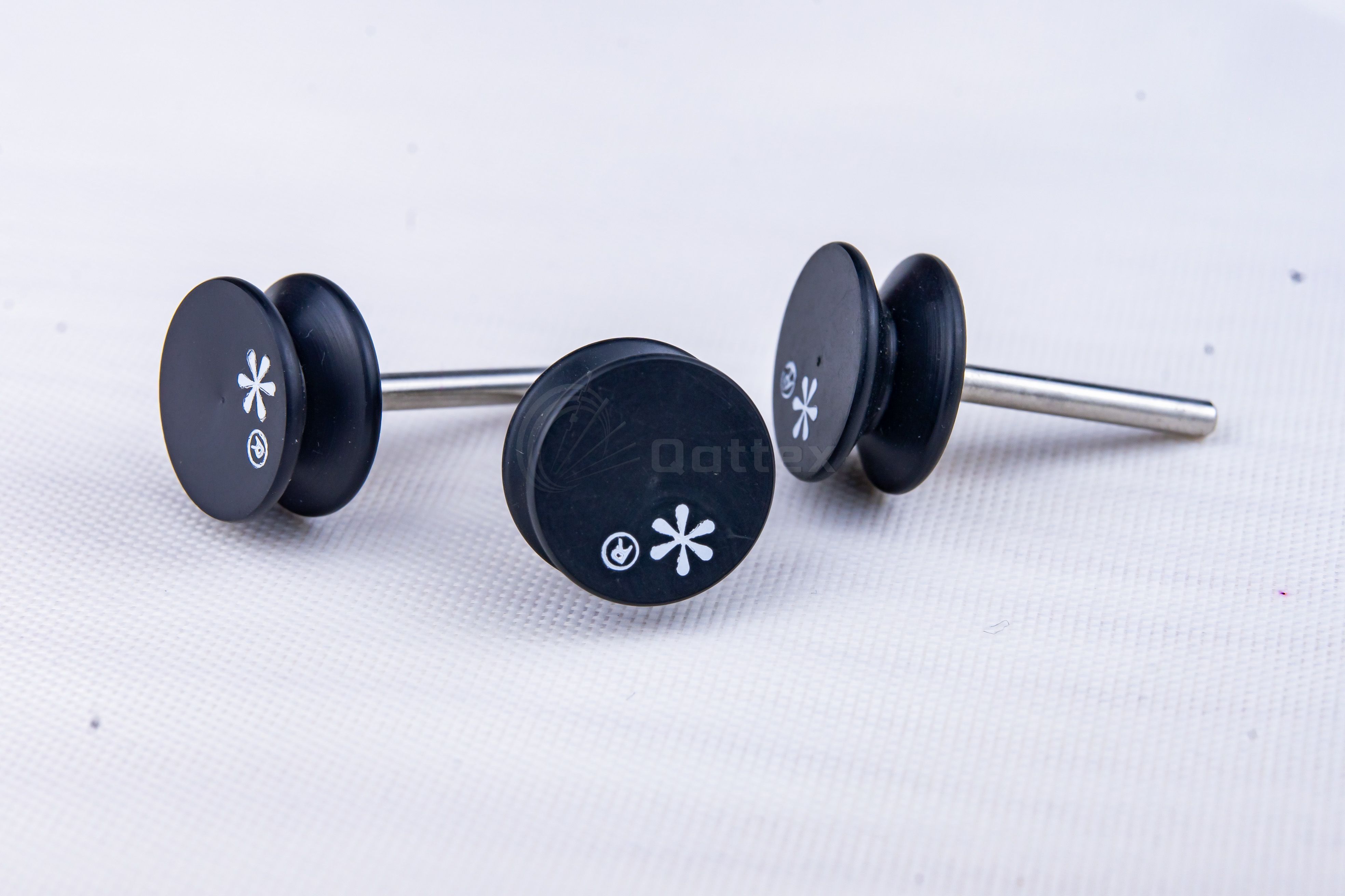 Star Guide Pulley Lycra Guide Spare Parts for Circular Knitting Machine(Straight with Black Head)