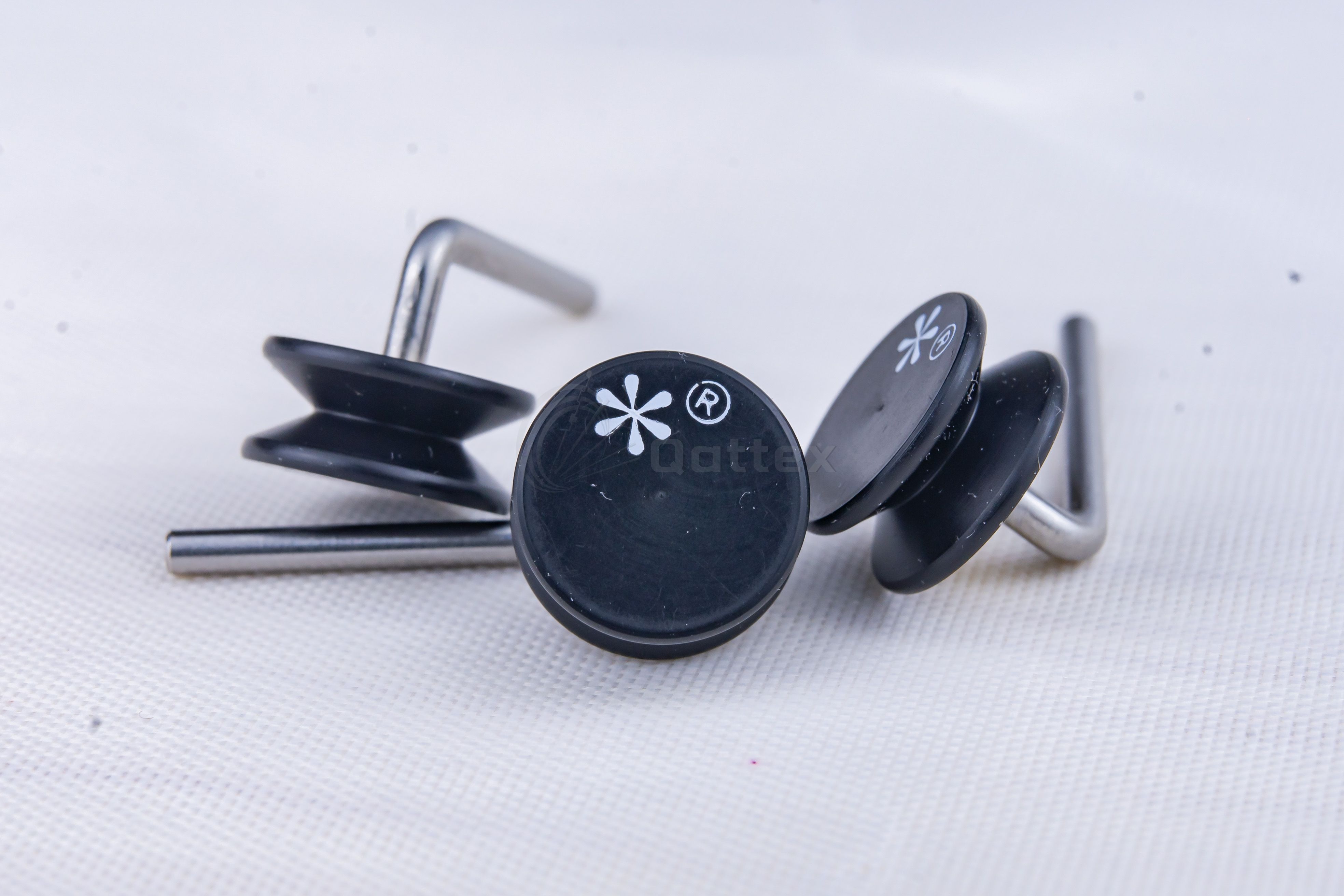 Star Guide Pulley Spare Parts for Circular Knitting Machine(Straight Bend with Black Head)