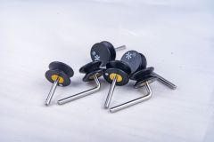 Star Guide Pulley Lycra Guide Spare Parts for Circular Knitting Machine(Straight with Black Head)