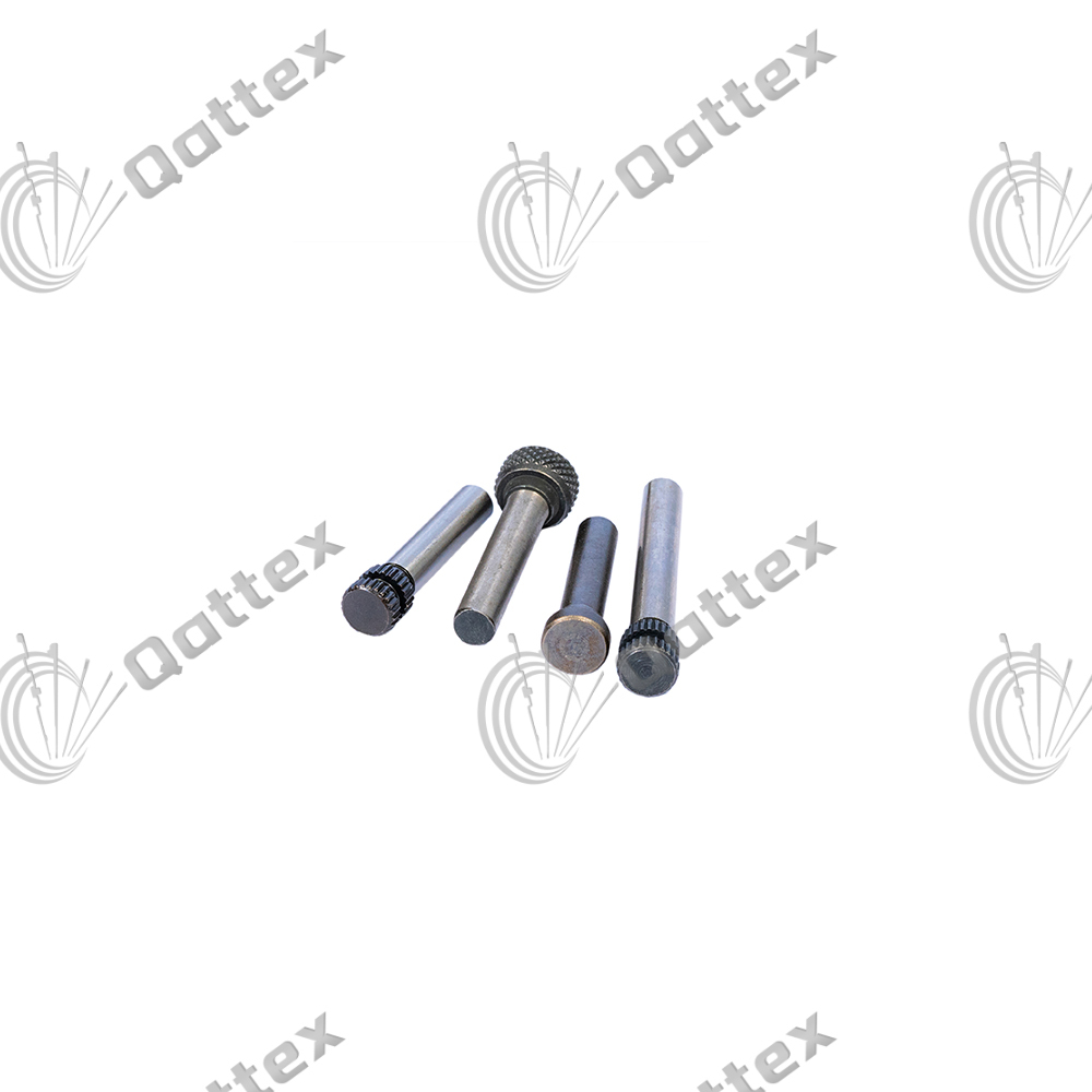 Knurled screw for positioning pin of circular knitting machine