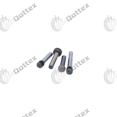 Knurled screw for positioning pin of circular knitting machine