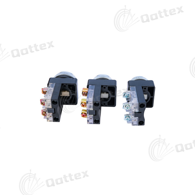 Flat Head Self-Reset Button Point Switch Start Emergency Stop Mushroom Key Point Power Switch for Circular Knitting Machine Spare Parts