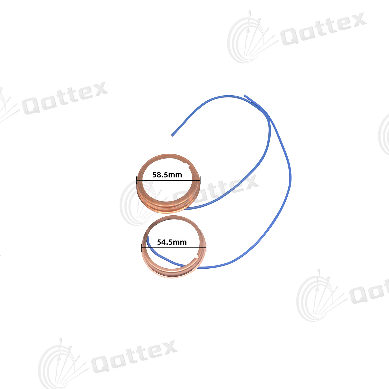 ShengSong Deduster Motor Conductive copper ring - New model Duster Dedusting Dedust Dedusty Dust Motor Spare Parts Circular Knitting Textile Machine Spare Parts A017-58.5x10x0.8 / A018-54.5x10x0.8
