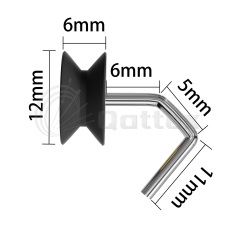105A153 Star Reversion Guide Pulley / Lycra Guide / Lycra Pulley Spare Parts for Circular Knitting Machine