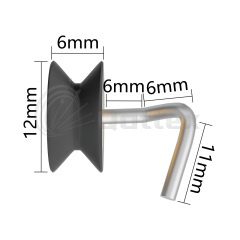 105A155 Star Veering Guide Pulley / Lycra Guide / Lycra Pulley Spare Parts for Circular Knitting Machine