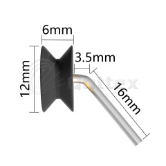 105A224 Star Guide Pulley & Lycra Guide | Qattex