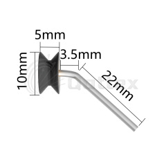 105A266 Star Guide Pulley & Lycra Guide | Qattex