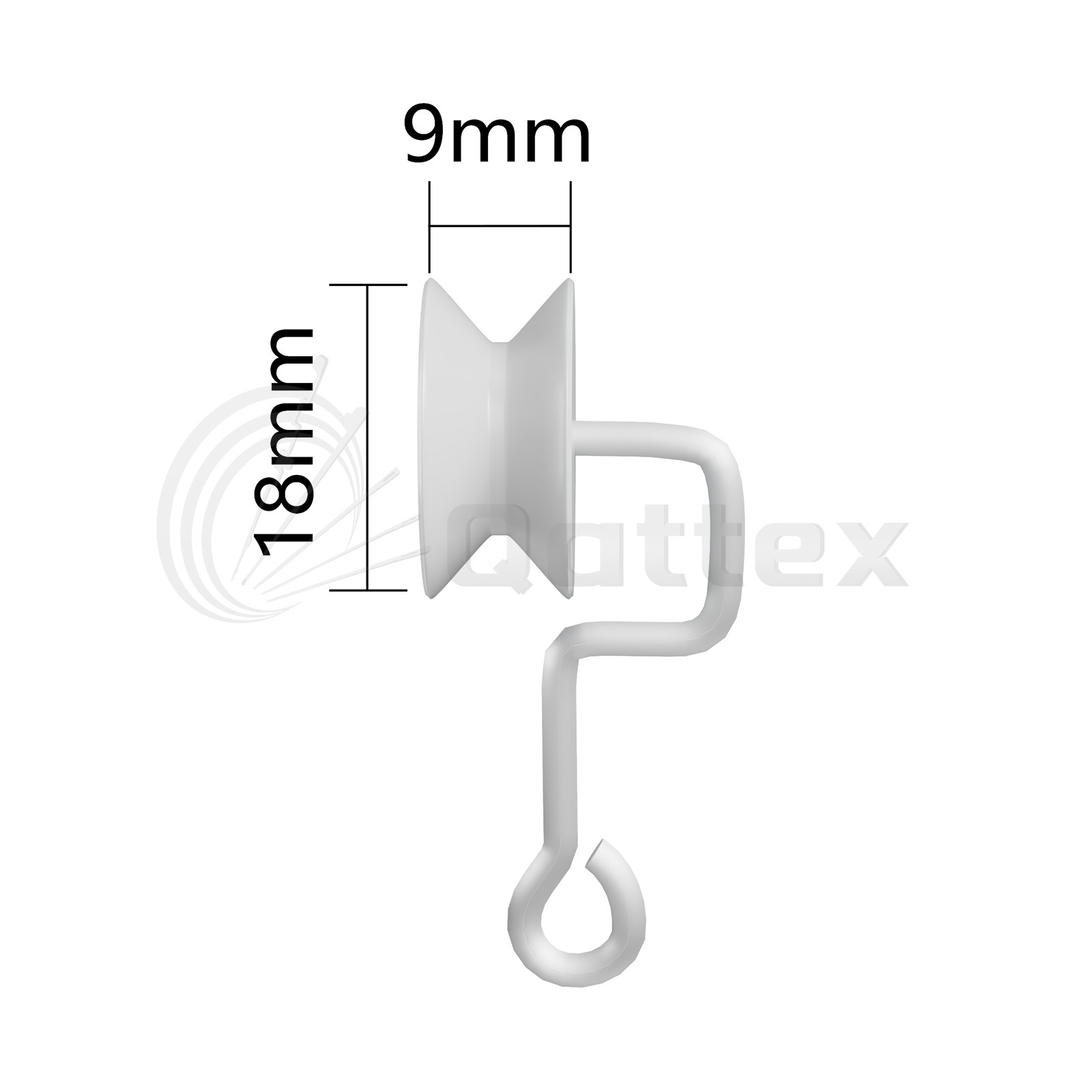 105A068 Star Guide Pulley & Lycra Guide | Qattex