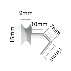 105A080 Star Guide Pulley / Lycra Guide / Lycra Pulley Spare Parts for Circular Knitting Machine