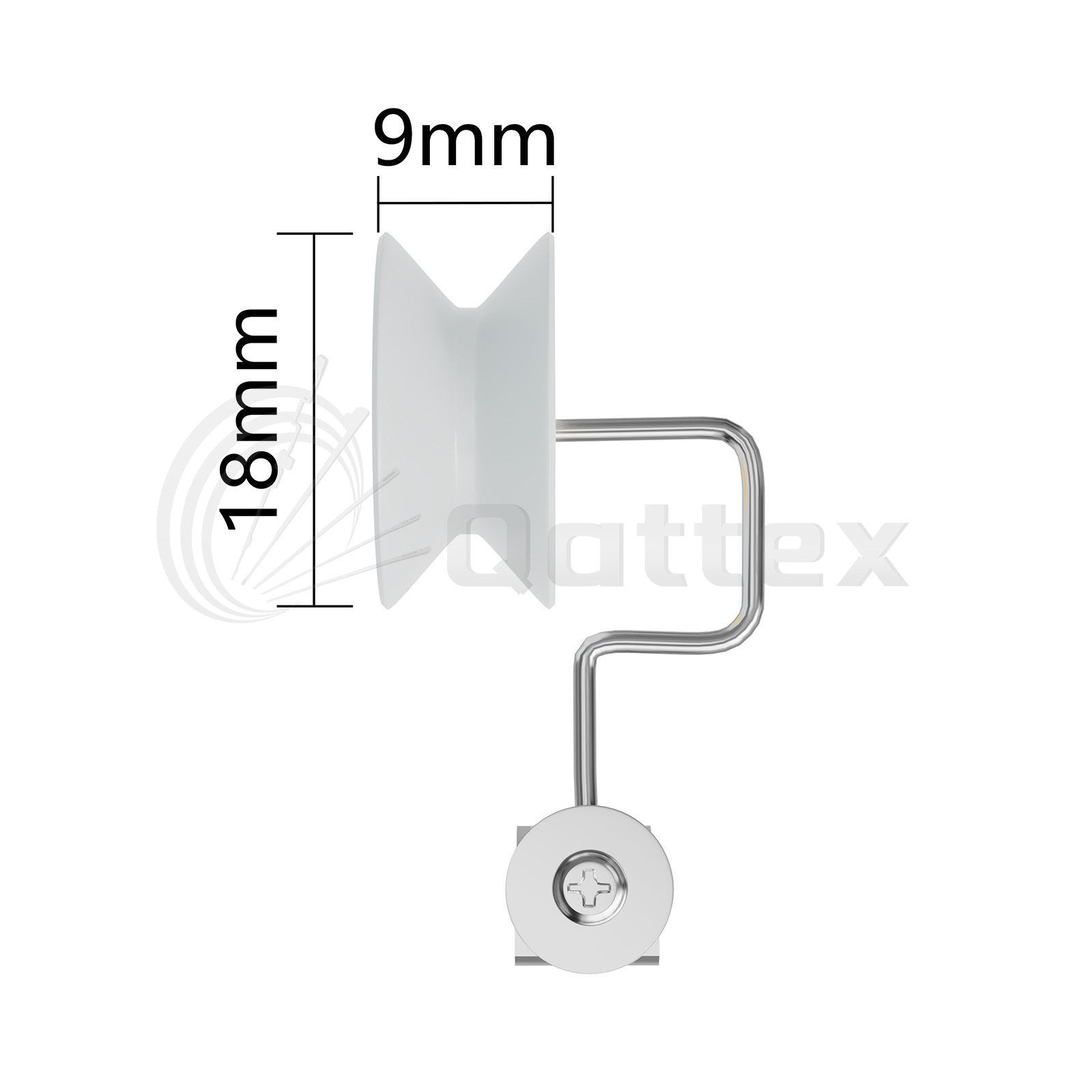 105A069 Star Guide Pulley & Lycra Guide | Qattex