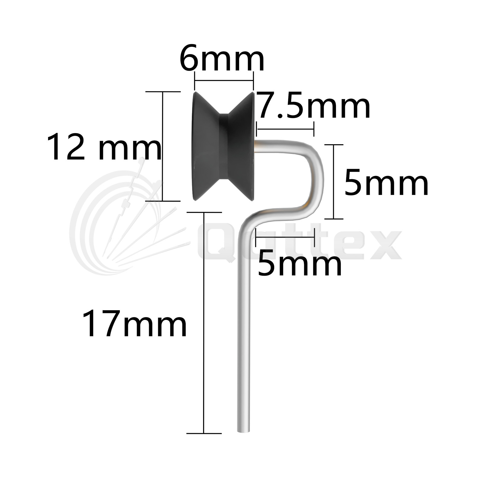 105E043-A Dot Guide Pulley & Lycra Guide | Qattex