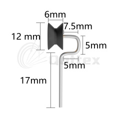 105E043-A Dot Guide Pulley / Lycra Guide / Lycra Pulley Spare Parts for Circular Knitting Machine