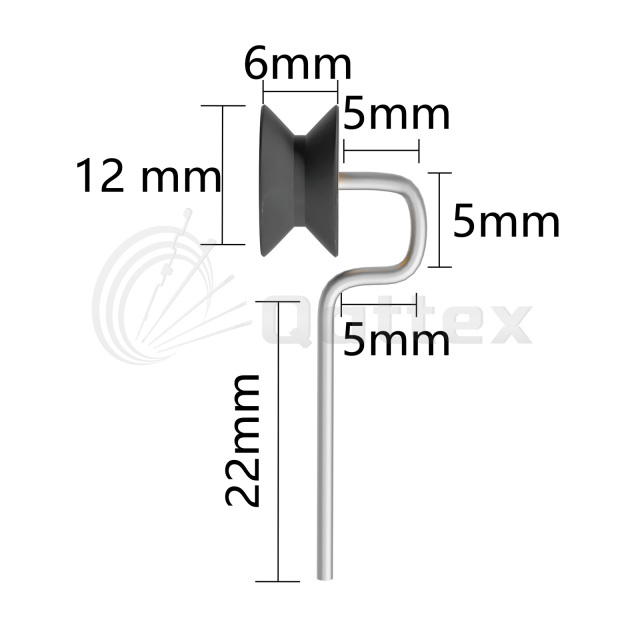105E043-B Dot Guide Pulley / Lycra Guide / Lycra Pulley Spare Parts for Circular Knitting Machine