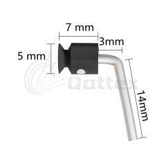105J017 Dot Guide Pulley / Lycra Guide / Lycra Pulley Spare Parts for Circular Knitting Machine