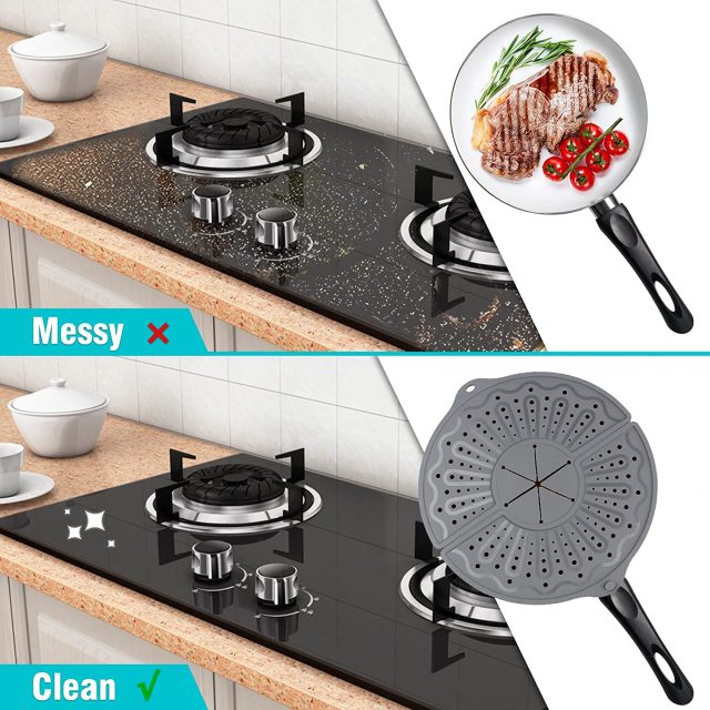 Silicone Splatter Screen For Frying Pan