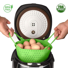 Silicone Steamer Basket Compatible