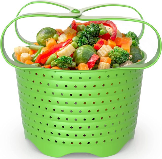 Silicone Steamer Basket Compatible