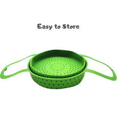 Silicone Steamer Basket Compatible