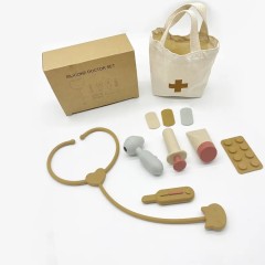 Play doctor anywhere with the most versatile and practical Doctor Play Set made of 100% silicone