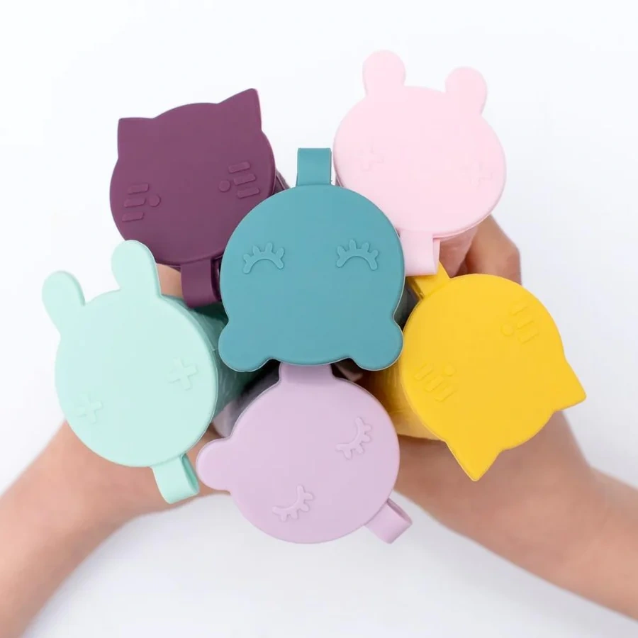 Baby Silicone Popsicle Molds Multicolor Ice Cream Mold with Lid ice cream popsicle mold