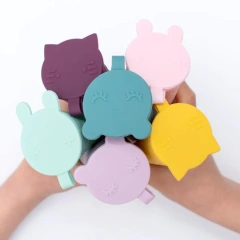 Baby Silicone Popsicle Molds Multicolor Ice Cream Mold with Lid ice cream popsicle mold