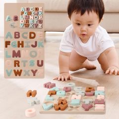 Silicone Alphabet Puzzle Montessori ABC Letter Toy Board for Kids Preschool Boys