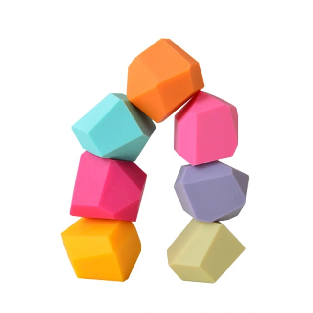 Colorful Silicone Pebbles Stacking Set