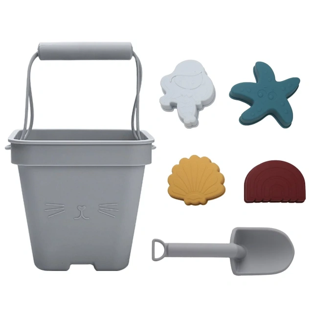 NEW Foldable beach Bucket with Shovels