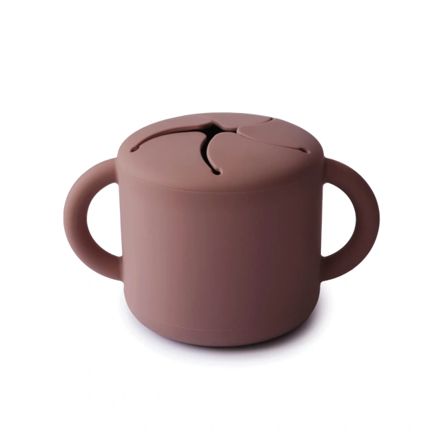 New 2023 CPC Approval Customized Silicone Snack Cup With Handles