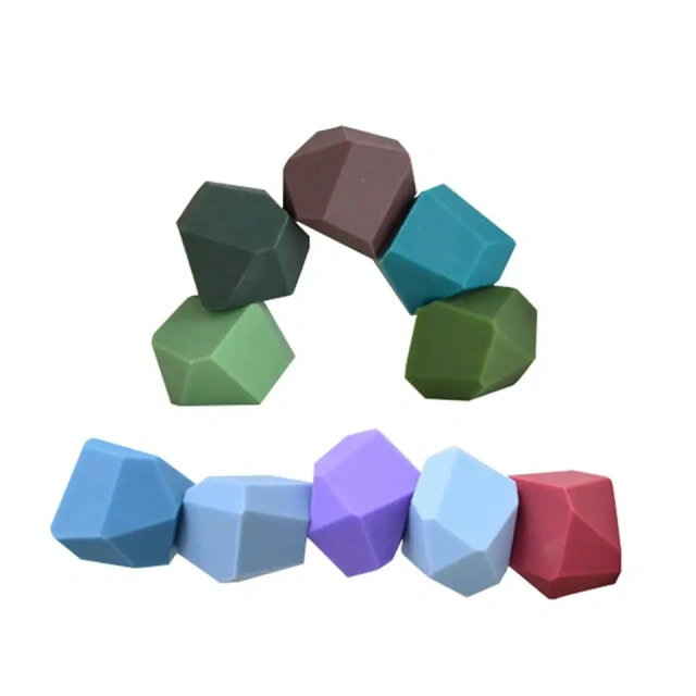 Colorful Silicone Pebbles Stacking Set