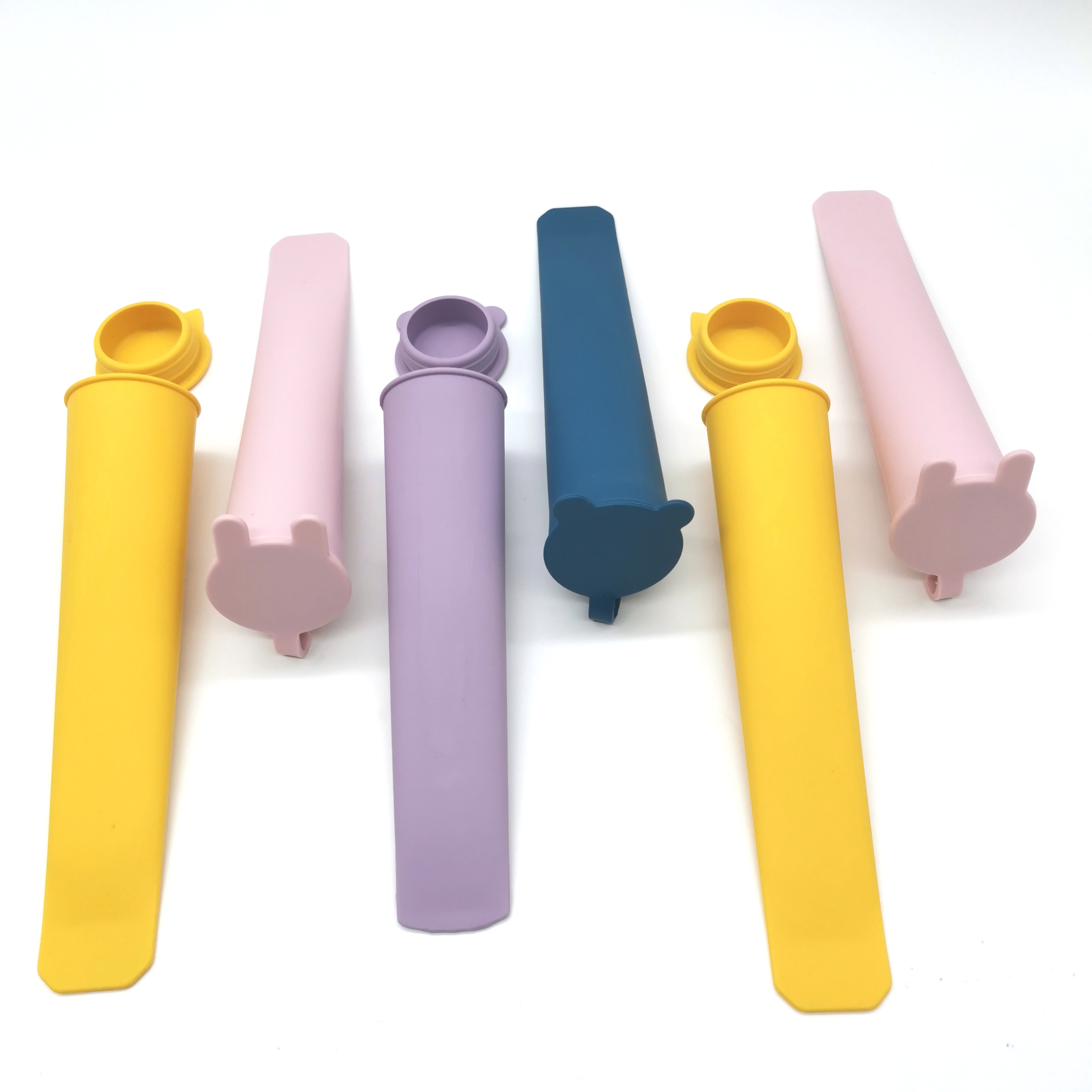 Baby Silicone Ice Cream popsicle Mold with Lid