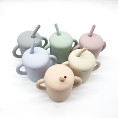 Baby Silicone Training Cup Straw For Toddlers